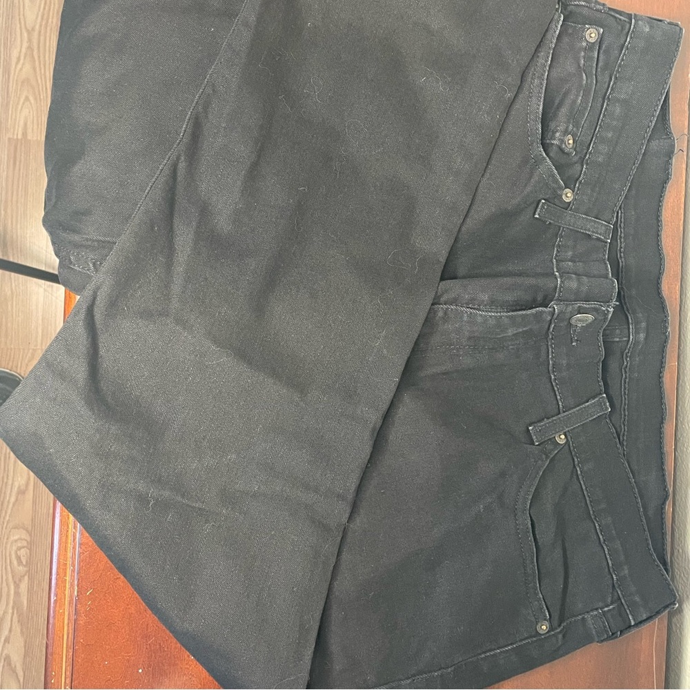 Levi strauss mid rise straight leg denim jeans